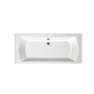 Xenz Robijn baignoire encastrable - 180x80cm - avec trop-plein - avec bonde - Acrylique Blanc mat SW378297