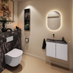 MONDIAZ TURE-DLUX Meuble toilette - 60cm - Cale - EDEN - vasque Lava - position gauche - sans trou de robinet SW1103699