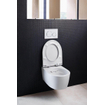 Geberit Icon Set de WC suspendu à fond creux Sans bride avec Siège de WC Blanc SW398979