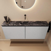 MONDIAZ TURE-DLUX Meuble toilette - 120cm - Plata - EDEN - vasque Lava - position centrale - sans trou de robinet SW1103989