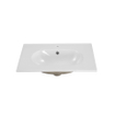 Saniclass Chaci Lavabo - 60x46x14cm - 1 trou de robinet - céramique - blanc SW718716