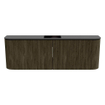 Mondiaz JOYA 123.2cm meuble de salle de bains - arrondis gauche et droite couleur Shadow - Vasque FAYE position Milieu 1 trou de robinet couleur Urban. SW1421527