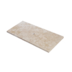 Saniclass Travertine Topblad - 100x46cm - zonder kraangaten - 1 sifon-uitsparing - gemeleerd natuursteen SW1242429