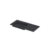 INK Post wastafel - 100x45x1cm - 1 wasbak links - 1 kraangat - keramiek Lauren black mat SW693247