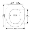 Pressalit Serie 300 Slimseat Abattant toilette avec charnière DG6 blanc SW156609