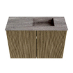 Mondiaz JOYA-DLUX 60cm meuble de salle de bains - couleur Dusk - Vasque FAYE position Droite Sans trou de robinet couleur Oza. SW1425969
