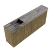 Mondiaz JOYA-DLUX 111.6cm toiletmeubel - ronding rechts kleur Dusk - Wastafel FAYE positie Links 1 kraangat kleur Sombra. SW1426279