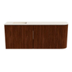 Mondiaz JOYA-DLUX 101.6cm toiletmeubel - ronding rechts kleur Ruby - Wastafel FAYE positie Links Zonder kraangat kleur Meli. SW1425395
