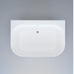 Crosstone by Arcqua Evi XL solid surface demi-baignoire autoportante 180x120x57 mat blanc SW857166