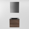 Mondiaz Aivy badmeubelset - 60x45x50cm - 0 kraangaten - 1 wasbak urban Solid surface - Midden - 2 lades - Met spiegelkast - Melamine Mocha SW892386