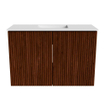 Mondiaz JOYA 60cm toiletmeubel - kleur Ruby - Wastafel FAYE positie Midden 1 kraangat kleur Talc. SW1421745