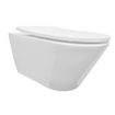 Wiesbaden Stereo WC suspendu rimless avec abattant Shade slim softclose et quick release brillant blanc SW643236