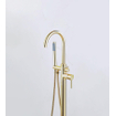 Fortifura Calvi Robinet baignoire sur pied 107.8cm avec douchette Laiton brossé SW720550