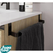 FugaFlow Eccelente Arredo Porte-serviettes universel noir mat SW1123656
