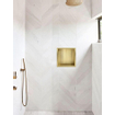 Saniclass Hide Niche de salle de bains encastrable 30x30x10cm inox avec cadre Or brossé SW655267