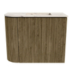 Mondiaz JOYA-DLUX 51.6cm meuble de toilette - arrondi gauche couleur Dusk - Vasque FAYE position Droite Sans trou de robinet couleur Nata. SW1425938