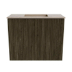 Mondiaz JOYA-DLUX Meuble de salle de bains 50cm - couleur Shadow - Vasque FAYE position Milieu Sans trou de robinet couleur Arena SW1424783