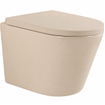QeramiQ Dely Swirl Pack WC - 36,3x51,7cm - réservoir encastré Geberit UP720 Duofix Sigma - assise de 35 mm - plaque de déclenchement beige - boutons rectangulaires - beige SW1412306