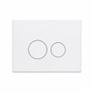 QeramiQ Dely Swirl Toiletset - inbouwreservoir Qeramiq Flush - slim zitting - metaal mat witte bedieningsplaat - ronde knoppen - glans wit SW1578467