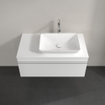 Villeroy & Boch Venticello Meuble sous lavabo 95.7x50.2x43.6cm avec 1 tiroir pour lavabo à poser droite blanc brillant 1025485