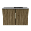 Mondiaz JOYA-DLUX 60cm toiletmeubel - kleur Dusk - Wastafel FAYE positie Rechts 1 kraangat kleur Lava. SW1423252