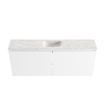 MONDIAZ TURE-DLUX 120cm meuble WC Talc. EDEN vasque Ostra position milieu. Sans trou de robinet. SW1104679