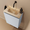 MONDIAZ TURE-DLUX Meuble WC 40cm Clay. Lavabo EDEN Frappe position milieu. Sans trou de robinet. SW1105213