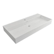 Saniclass Legend Meuble lavabo - 100x47x13cm - trop-plein - 1 lavabo - 1 trou de robinet - céramique - blanc SW156408