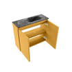 MONDIAZ TURE-DLUX Meuble toilette - 60cm - Ocher - EDEN - vasque Lava - position droite - 1 trou de robinet SW1103901