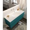 Mondiaz VICA ensemble de meuble de salle de bain - 120cm - meuble sous-vasque smag - 2 tiroirs - lavabo moon milieu - sans trou de robinet version XL 60cm haut SW1090086