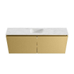 MONDIAZ TURE-DLUX Meuble toilette - 120cm - Oro - EDEN - vasque Opalo - position centrale - sans trou de robinet SW1104448