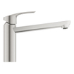 GROHE Eurosmart Mitigeur de cuisine - bec orientable - aspect inox SW536425