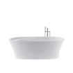 Duravit Cape Cod baignoire synthétique acrylique ovale autoportante avec tablier moulé 185x85x62cm avec garniture de vidage et de trop-plein blanc 0300894