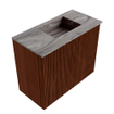 Mondiaz JOYA-DLUX 50cm toiletmeubel - kleur Ruby - Wastafel FAYE positie Rechts 1 kraangat kleur Sombra. SW1425646