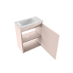 MONDIAZ TURE-DLUX Meuble toilette - 40cm - Rosee - EDEN - vasque Opalo - position gauche - 1 trou de robinet SW1104477