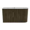 Mondiaz JOYA-DLUX 71.6cm toiletmeubel - ronding rechts kleur Shadow - Wastafel FAYE positie Links 1 kraangat kleur Glace. SW1422793