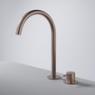 Hotbath Cobber Mitigeur de lavabo - haut - montage posé - sans bonde de vidage - Cuivre brossé PVD SW1117773