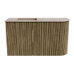 Mondiaz JOYA-DLUX 71.6cm toiletmeubel - ronding rechts kleur Dusk - Wastafel FAYE positie Links Zonder kraangat kleur Saba. SW1426081
