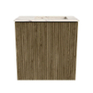 Mondiaz JOYA-DLUX 40cm meuble de salle de bains - couleur Dusk - Vasque FAYE position Droite Sans trou de robinet couleur Nata. SW1425898
