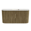 Mondiaz JOYA-DLUX 83.2cm toiletmeubel - ronding links en rechts kleur Dusk - Wastafel FAYE positie Midden Zonder kraangat kleur Ostra. SW1423466