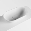 Mondiaz Fowy Toiletmeubel - 50x50x23cm - talc mat - 1 kraangat - wasbak links - 1 deur - solid surface - blad MDF - wasbak: wit SW760817