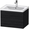 Duravit D-neo Meuble sous vasque 63.4x45.2x44cm 1 tiroir Chêne (Noir) mat SW640663