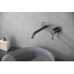 Wiesbaden Ribbd eenhendel wastafelkraan met coldstart inbouw compleet gunmetal PVD SW632119