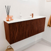Mondiaz JOYA 100cm toiletmeubel - kleur Ruby - Wastafel FAYE positie Midden 1 kraangat kleur Talc. SW1426197