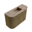Mondiaz JOYA-DLUX Meuble de salle de bains 63,2cm - arrondi gauche et droite couleur Dusk - Vasque FAYE position Milieu Sans trou de robinet couleur Arena SW1425794