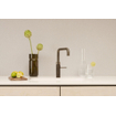 Quooker BE Fusion Square robinet d'eau bouillante - bec pivotant - PRO3 incl. réservoir Cube - Eau chaude / bouillante / gazeuse / filtrée - Gunmetal SW976937