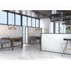 Cifre Ceramica Statuario carrelage mural et de sol - 75x75cm - 10.2mm - Carré - rectifié - Aspect marbre - Blanc/noir mat SW359626