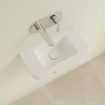 Villeroy & Boch O.novo Lave-main WC 50x14.5x13.5cm sans trou de robinet avec trop-plein Ceramic+ Blanc Alpin SW448497
