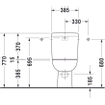 Duravit D-code Closet - staand 735mm - diepspoel - horizontale - afv - zonder reservoir - wit 0315138