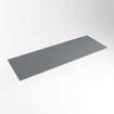 Mondiaz TOP 23 Plan sous vasque - 120x23.5x0.9cm - compatible comme plan de meuble - solid surface - Plata SW1019690